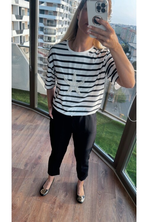 Beli Lastikli Kumaş Pantolon