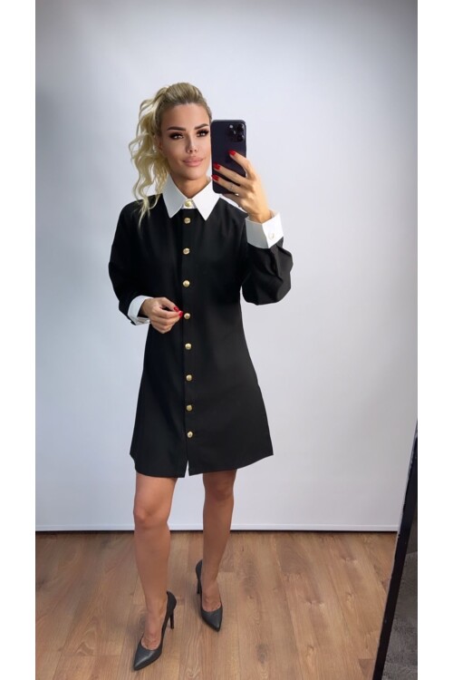 BEYAZ YAKALI ELBİSE