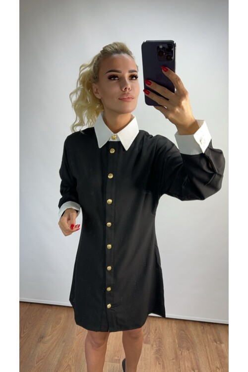 BEYAZ YAKALI ELBİSE