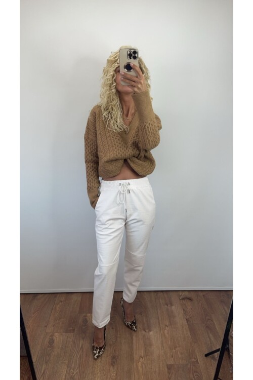 DERİ PANTOLON DAMARLI