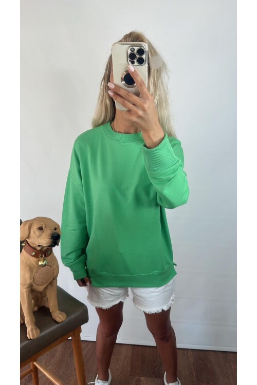 DÜZ İKİ İPİLİK SARDONSUZ SWEAT