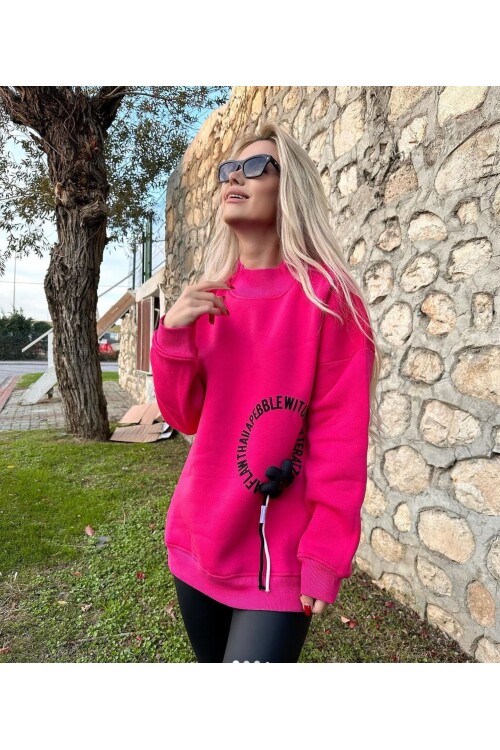 GÜL KABARTMALI SWEAT