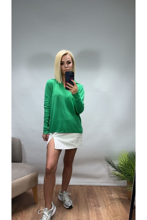 SF009 MERSERİZE YAKALI KAZAK