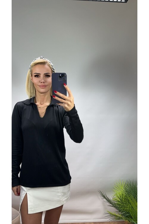 SF009 MERSERİZE YAKALI KAZAK