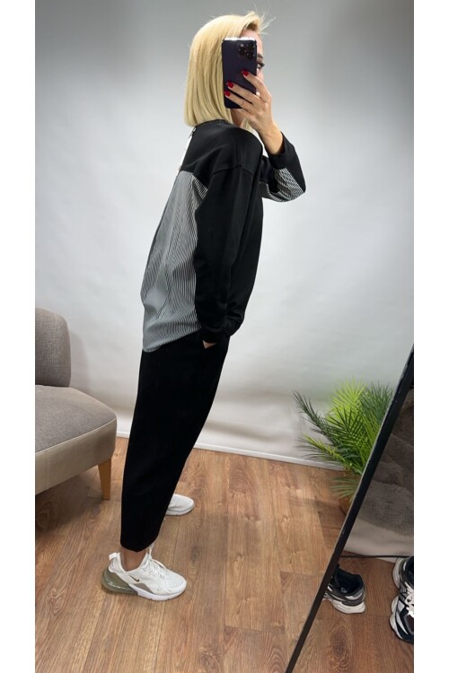 SF017 GÖMLEK DESENLİ EŞOFMAN TAKIMI