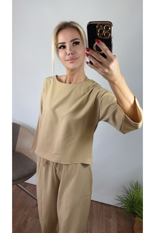 SF020 GABARDİN TAKIM KISA GÖMLEK