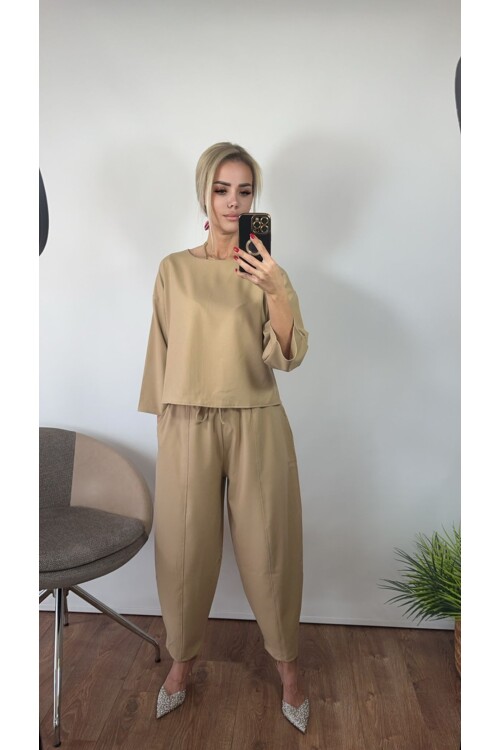 SF020 GABARDİN TAKIM KISA GÖMLEK