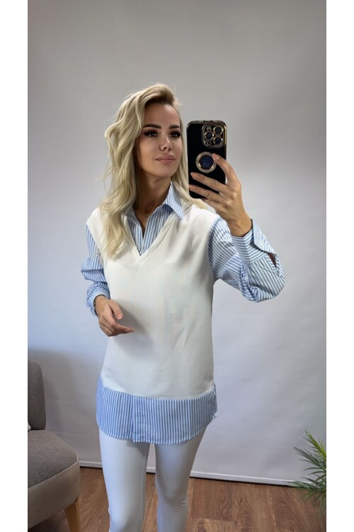 SF031 CİZGİLİ GÖMLEK SWEAT