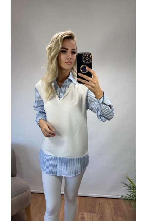 SF031 CİZGİLİ GÖMLEK SWEAT