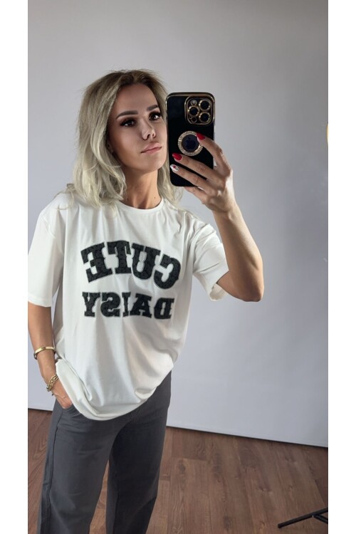 SF051 CUTE KABARTMA BASKI TİŞÖRT