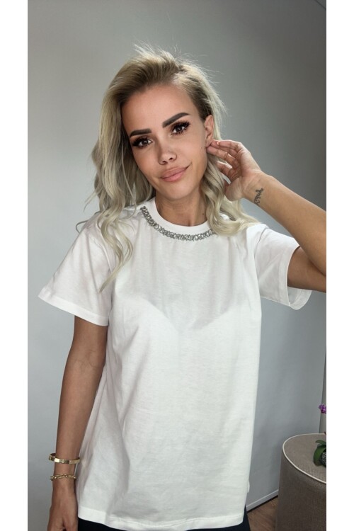 SF060 YAKA TAŞLI TİŞÖRT