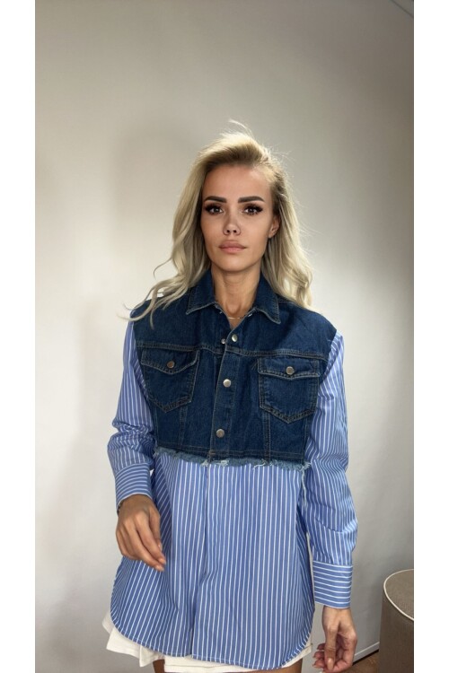 SF062 KOT DETAYLI GÖMLEK