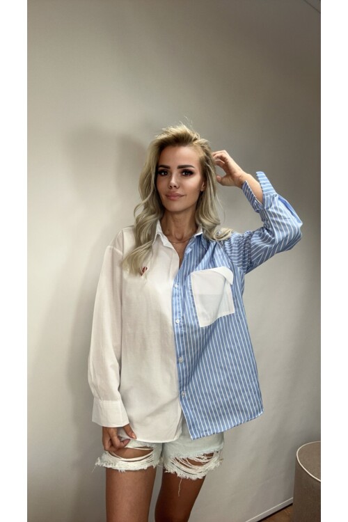 SF063 CEPLİ KALPLİ GÖMLEK