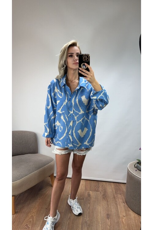 SF064 DESENLİ SALAŞ GÖMLEK