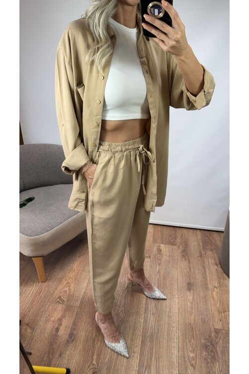 SF072 DÜĞMELİ GÖMLEK TAKIM