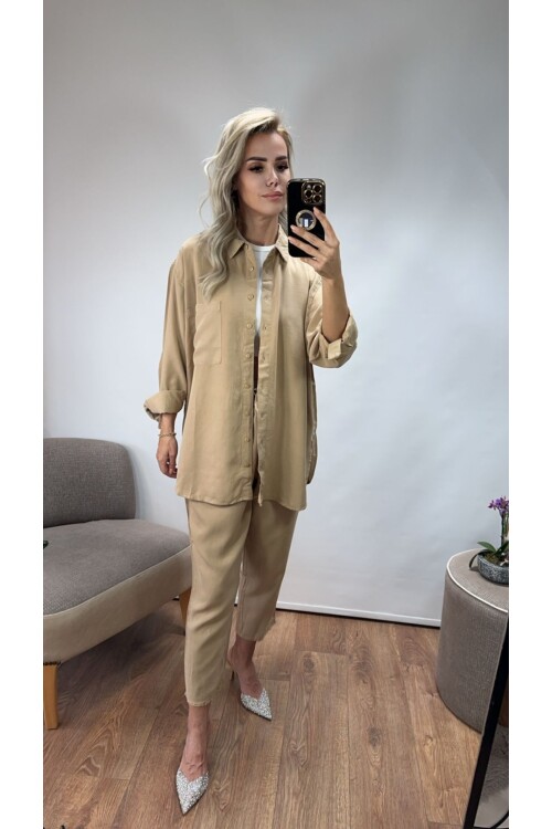 SF072 DÜĞMELİ GÖMLEK TAKIM