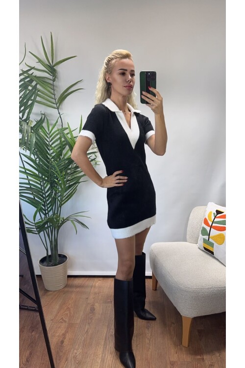 SF128 V YAKA TRİKO ELBİSE