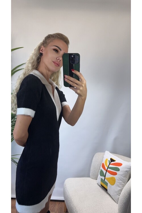 SF128 V YAKA TRİKO ELBİSE