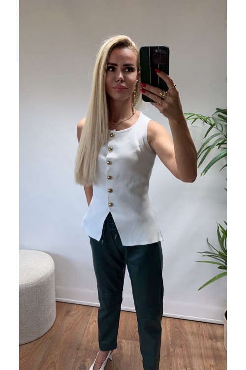 SF153 YELEK GOLD DÜĞMELİ