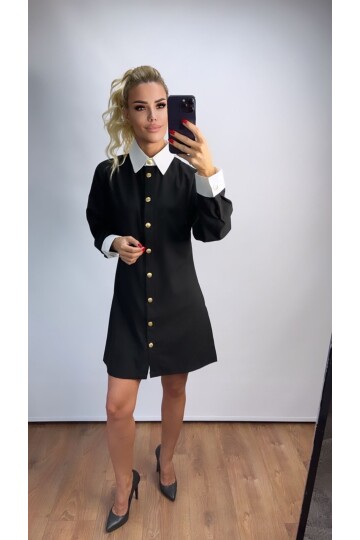 BEYAZ YAKALI ELBİSE