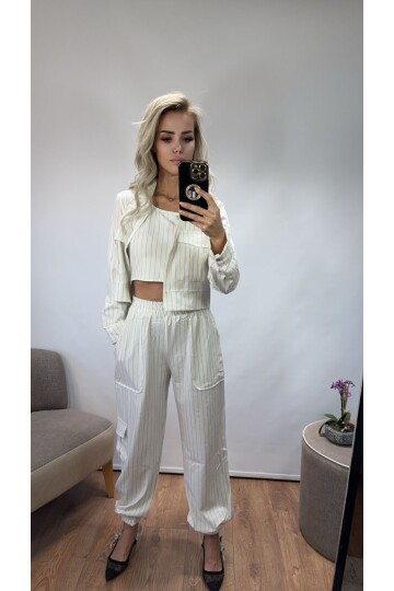 SF044 ÇİZGİLİ ÜÇLÜ TAKIM