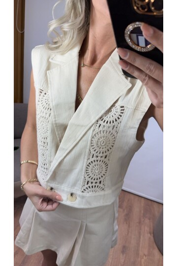 SF047 DANTEL DETAY YELEK