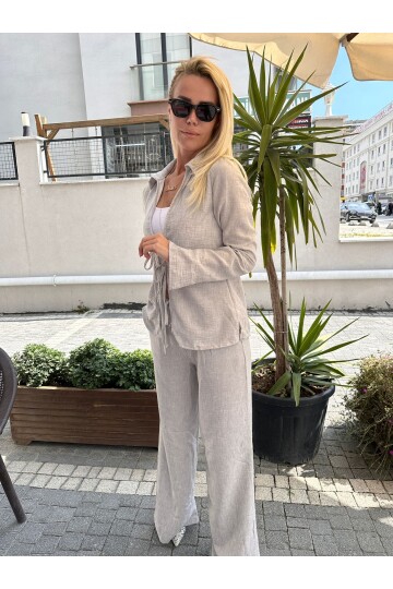 SF093 FAKİR KOL GÖMLEK PANTOLON TAKIM